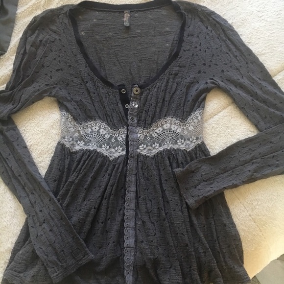 Free People Long Sleeve Blouse - Picture 4 of 8